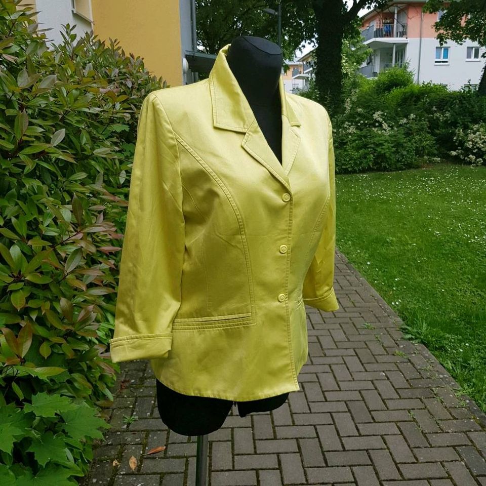 Mugler damen Blazer gr.38/40 neongelb fast Neu,100%Baumwolle in Frankfurt am Main