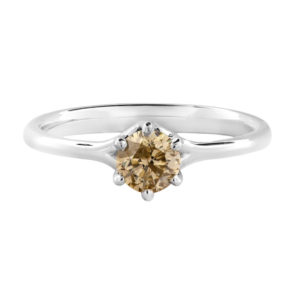 14 kt Weißgold (585) - Ring - 0.54 ct Diamant in Deggendorf