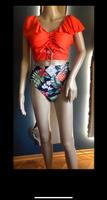 Bikini NEU orange mit T-Shirt/Carmen-Top Highwaist bunt Hessen - Büdingen Vorschau
