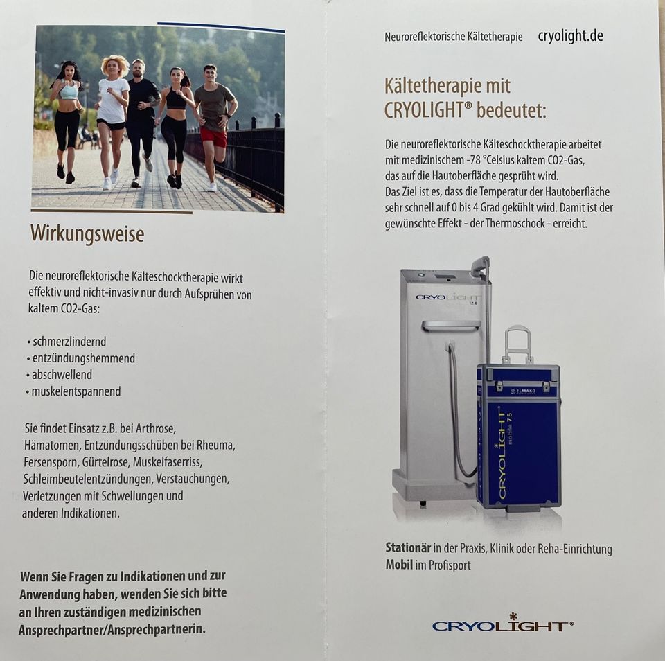 CryoLight Kältetherapiegerät in Spaichingen