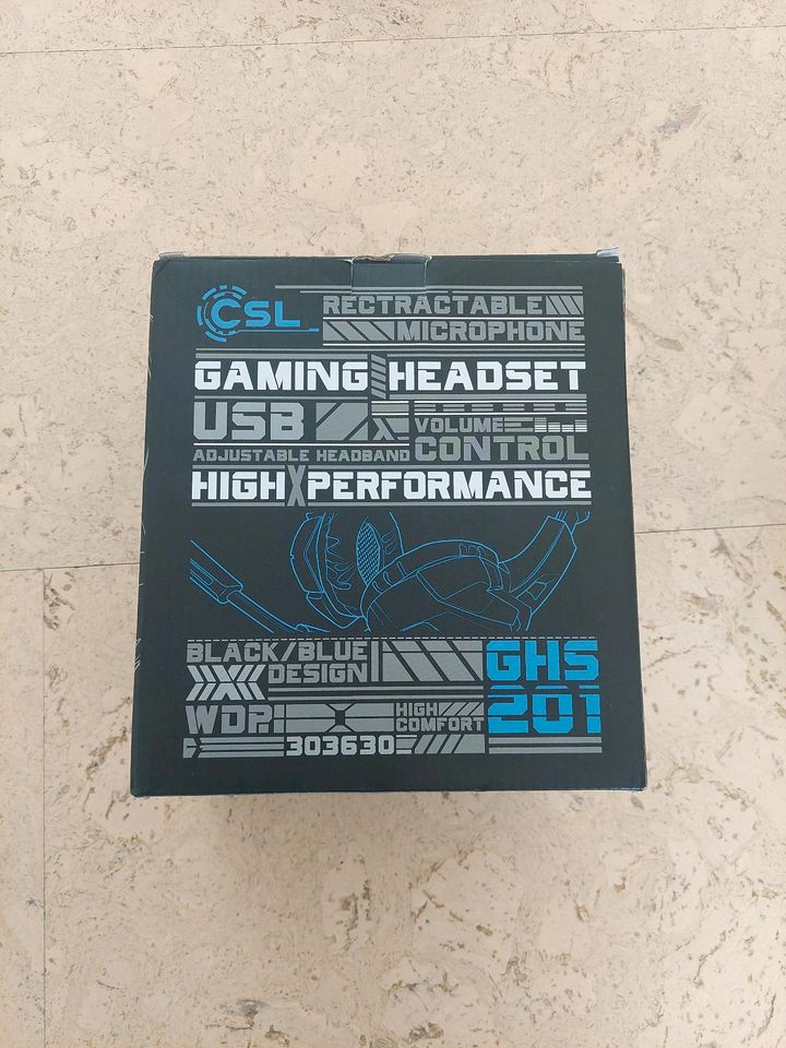 CSL 7.1 USB Gaming Headset GHS201 schwarz/blau in Harsum