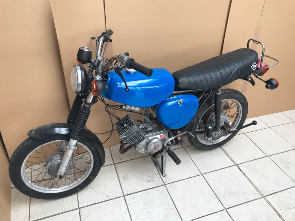 Simson S51 S51B blau 1990 M500 Motor läuft Bastler Restauration * in Calbe (Saale)