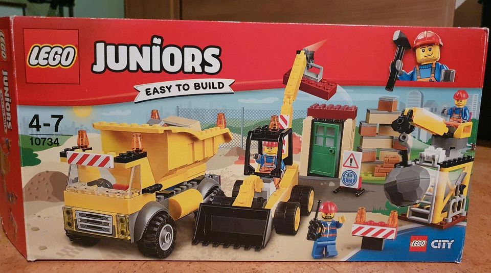 LEGO JUNIORS Baustelle Bagger Kipplaster OVP in Tapfheim