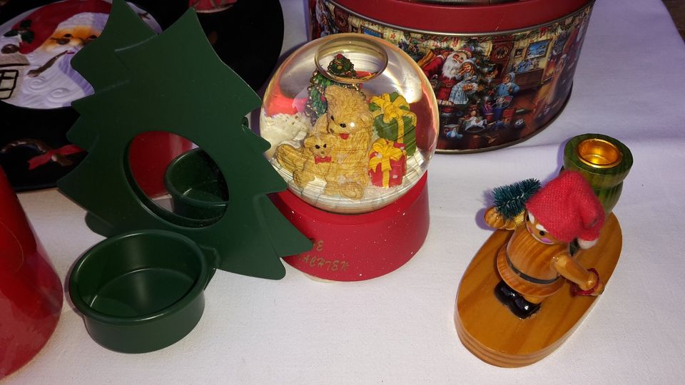 Weihnachten Teller Teelicht Glockenspiel Untersätzer Kugel in Paderborn