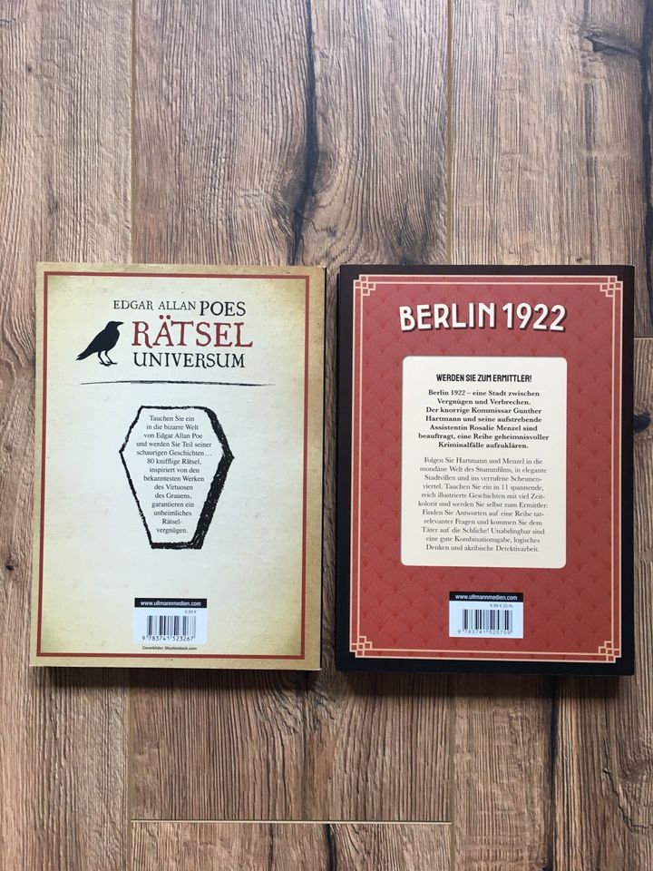 2 x Rätselbuch Edgar Allan Poe und Berlin 1922 in Rostock