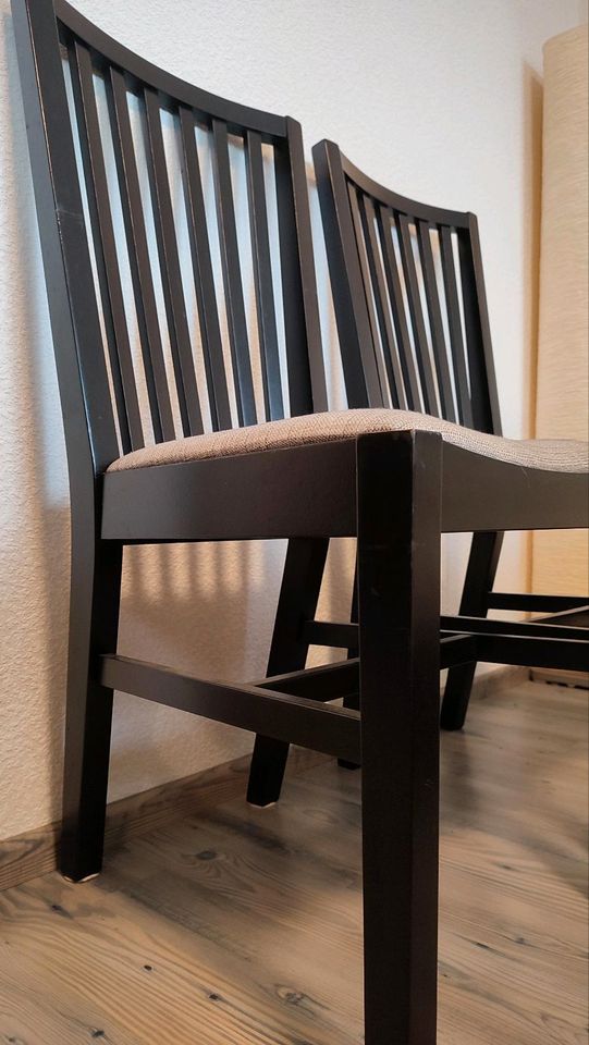 Echt Holz Stühle schwarz 2 Stück Ikea Stuhl in Tettnang