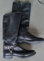 Tommy Hilfiger Stiefel  Langschaftstiefel Gr.38 - Leder schwarz Schleswig-Holstein - Norderstedt Vorschau