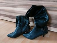 Stiefel Damen Gr. 36  schwarz Nieten stylisch Baden-Württemberg - Rosenberg Vorschau