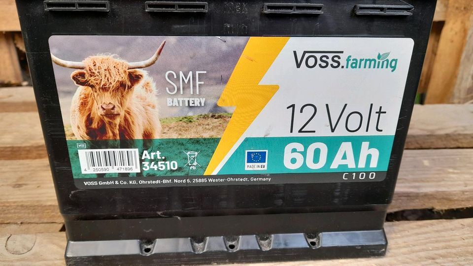 VOSS Farming 12V SMF Akku 60Ah für Weidezaungerät in Seelow