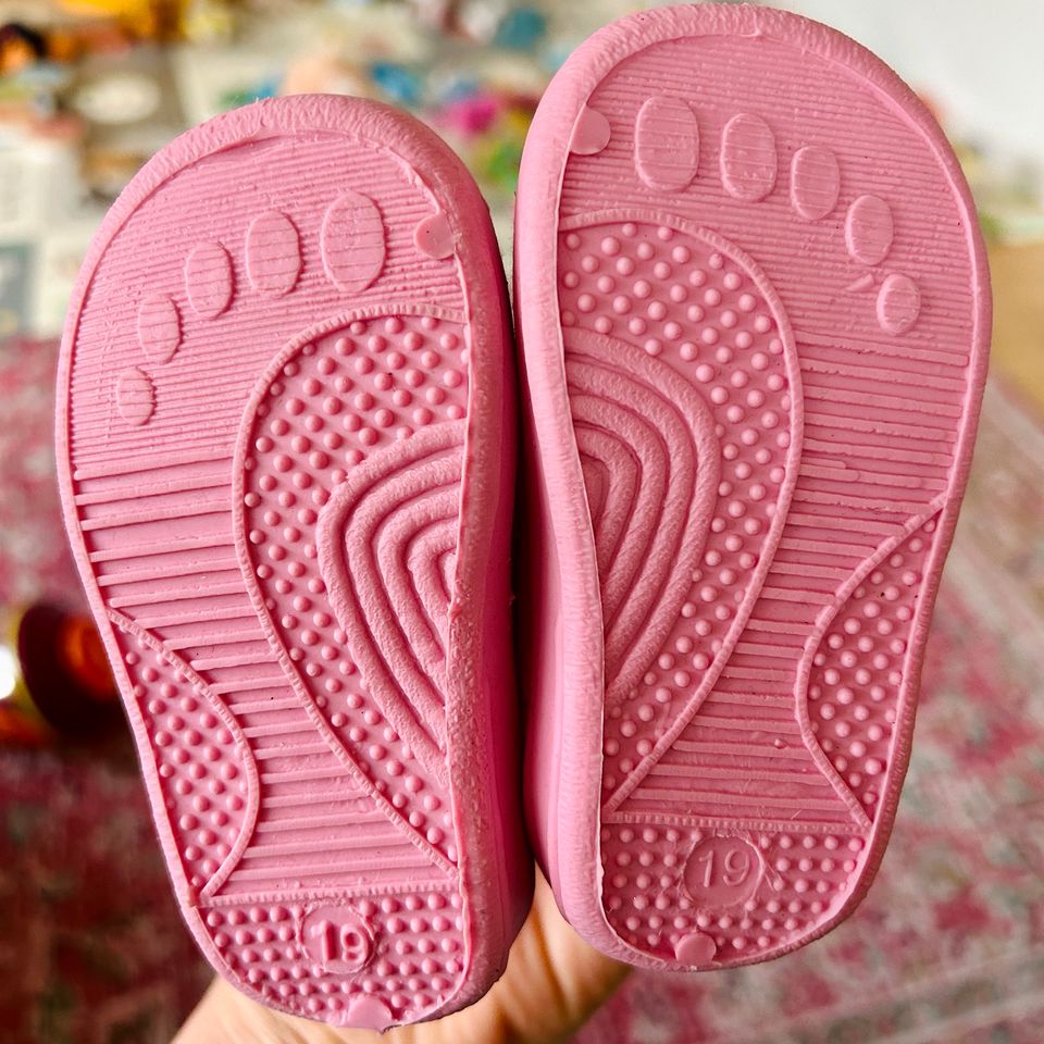 2 Paar Baby Schuhe Gr 19 rosa Lernlaufschuhe in Buchholz in der Nordheide