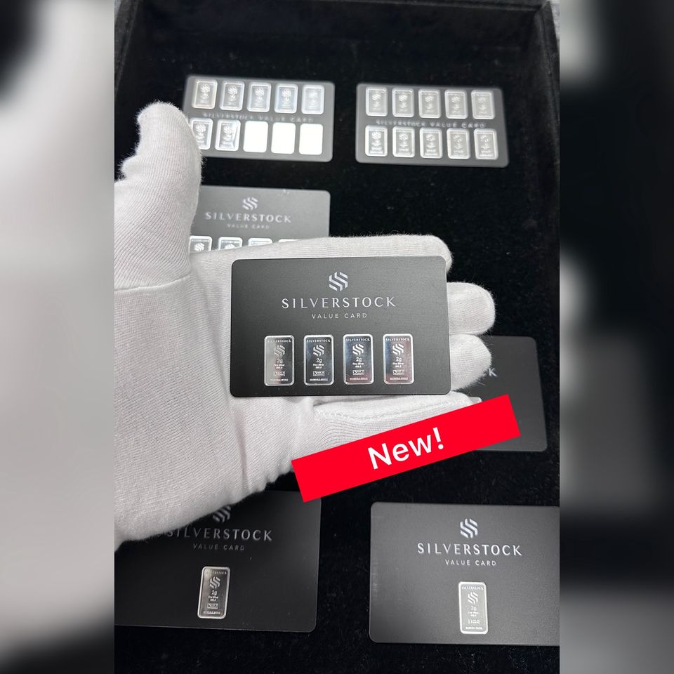 Silberbarren Silverstcok Valuecard - Wertkarte Cashcard in Kirchardt