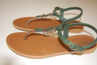 Grendha Sandalen Zehentrenner vegan grün gold Gr. 40 Nordrhein-Westfalen - Bünde Vorschau