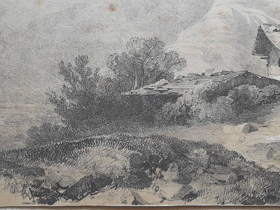 Grafik - Alexandre Calame um 1850 in Windischleuba