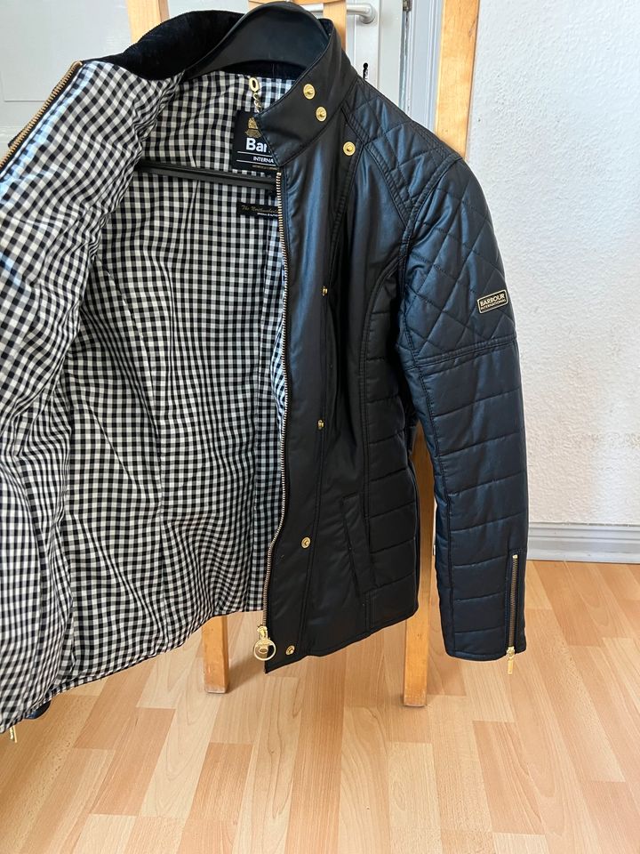 Neu Barbour International Wachs Jacke Gr 40 38 36 Biker Bedale in Dömitz