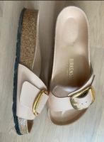 Birkenstock Madrid Big Buckle, High-Shine New Beige 38 Frankfurt am Main - Innenstadt Vorschau