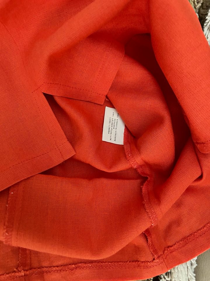 Top 38 orange 80%viscose 20% Leinen nur 1xan mit Versand in Koblenz