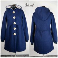 Handmade Damen Walk Mantel Jumi Jacke Dunkelblau Violett 34 - 50 Brandenburg - Biesenthal Vorschau