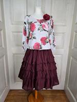 Rosebud,Strickjacke,romantisch,süß,Jäckchen,Rosen,Perlmutknöpfe Sachsen - Görlitz Vorschau