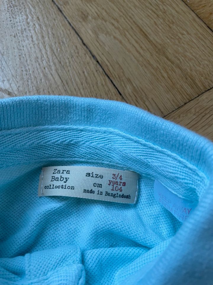 Next Zara 98 104 Mint Hellblau Uni Polohemd T-shirt Jogginghose in Leipzig