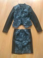 Set Kostüm Rock Blazer Jacke Schwarz Grau Spitze Gr.34  XS-S NEU! Baden-Württemberg - Villingen-Schwenningen Vorschau