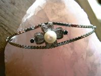 Schönes Silberarmband mit einer Perle und zwei blauen Steinen. Nordrhein-Westfalen - Xanten Vorschau