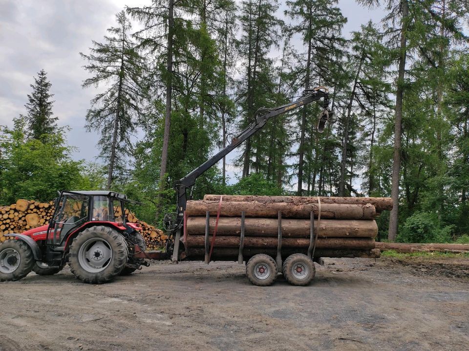 Holztransport in Frankenblick