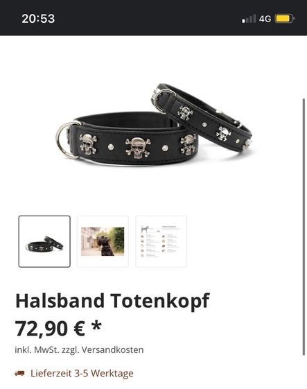 Halsband 55 Cm für mittelgroße bis große Hunde in Hamburg
