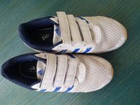 Adidas Turnschuh mit Klettverschl., Ortholite, weiss/ blau, Gr 35 Berlin - Friedenau Vorschau