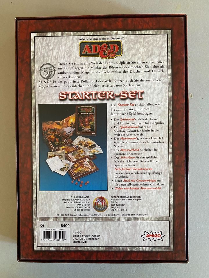 Advanced Dungeon and Dragons Starter Set Amigo Edition von 1997 in Weimar