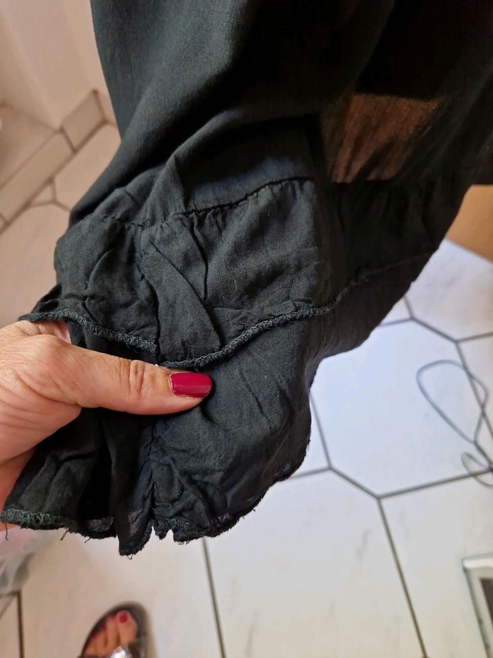 Sommerkleid schwarz 'Made in Italy' Grösse L in Kelsterbach