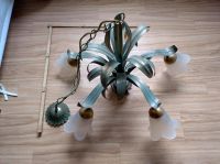 Floraler Kronleuchter Glas Metall Blume Lampe Dresden - Klotzsche Vorschau
