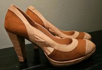 Franco Russo Napoli Sommer Pumps 38,5 beige braun Leder Damenschu Hamburg-Nord - Hamburg Uhlenhorst Vorschau