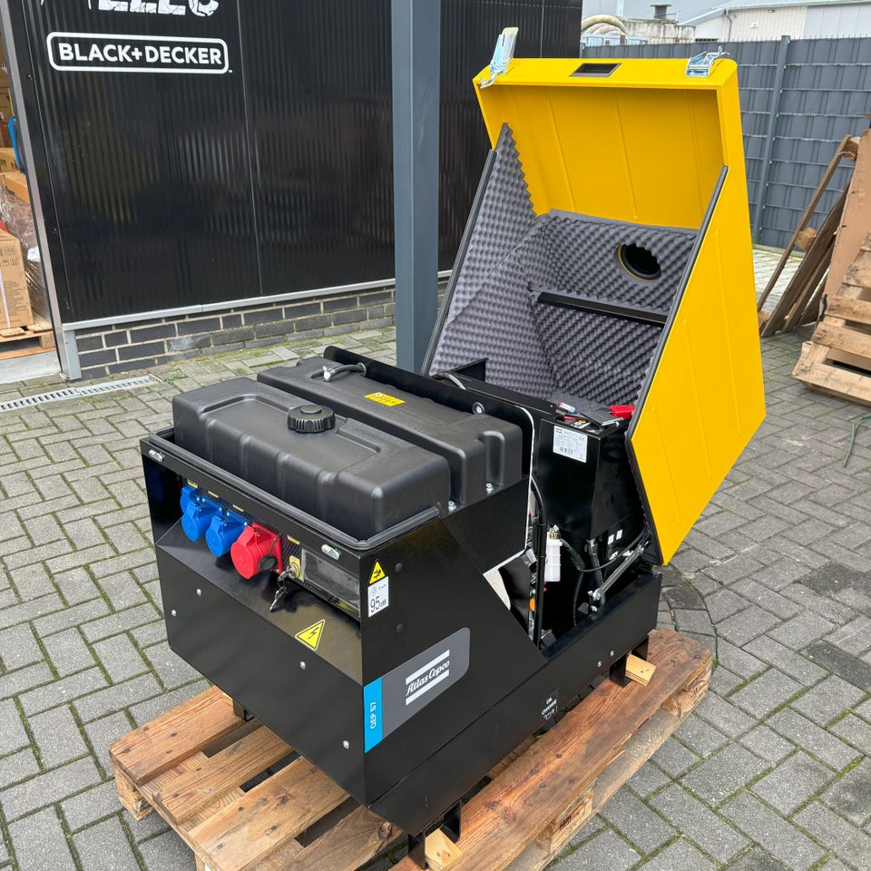 6,9kVA Atlas Copco Diesel Stromaggregat QEP S7 230 & 400 V in Spelle