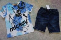 Neuware Jeans Short Next und Micky Mouse Shirt 116 Bayern - Erding Vorschau