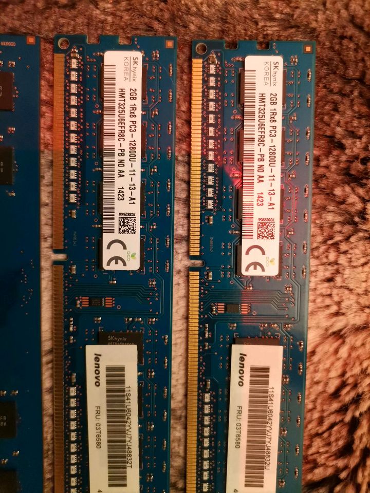 4x Ramspeicher DDR 3 je 2gb in Hannover