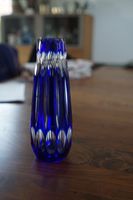 Edle vintage Vase kobalt blau marine blauer Überfang kristallvase Niedersachsen - Bückeburg Vorschau