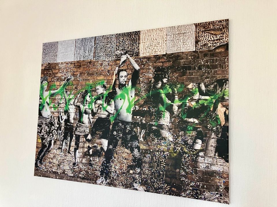 Street-Art Fotodruck auf Leinwand 120x90 + 2 Wandaufhänger in Berlin
