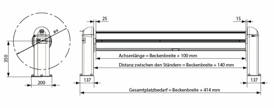 Poolabdeckung elektrisch OPEN NEO 8 x 4 mtr.Oberflurrolladen in Alzenau