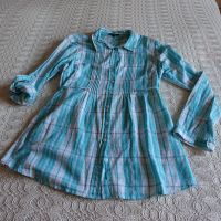 Vintage Bluse Longbluse, Gr. S ca. Gr. 36, türkis/weiß/silber Eimsbüttel - Hamburg Eidelstedt Vorschau