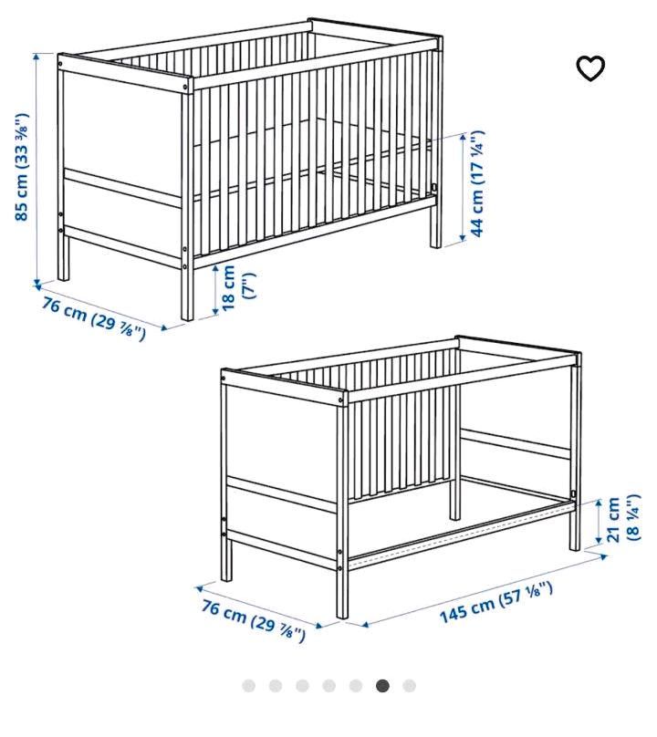 Ikea Kinderbett + Wickelkommode Sundvik in Peine