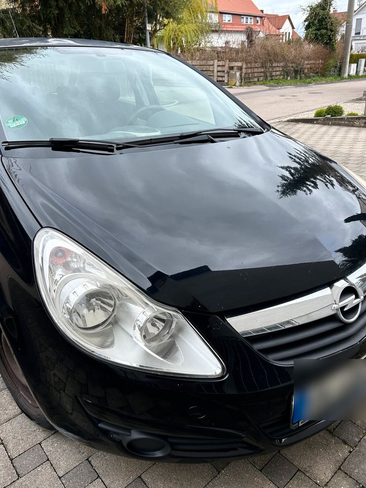 Opel Corsa schwarz ulm in Illerkirchberg