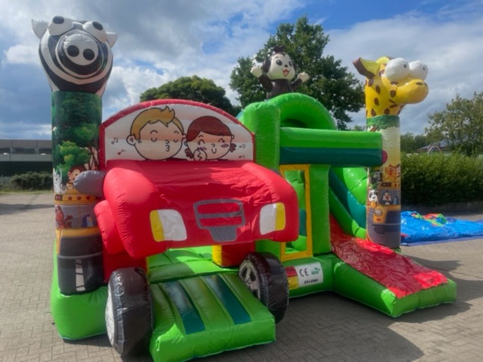 Hüpfburg Auto im Dschungel Vermietung in Osnabrück