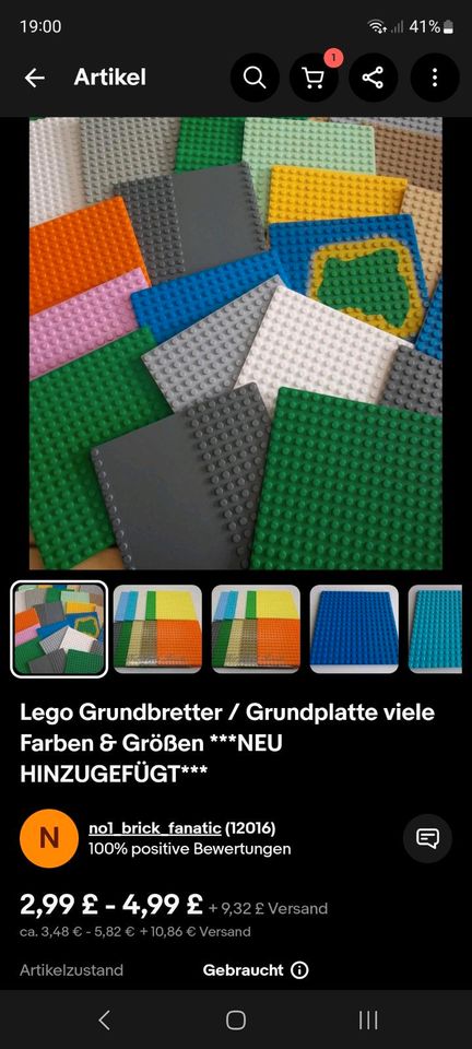 Lego Grundplatten in Troisdorf