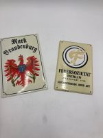 2 Werbeschilder Blech & Eisen Emaille Brandenburg - Panketal Vorschau