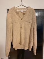 H&M Cardigan Strickjacke beige gold glitzer Gr. L oversized Nürnberg (Mittelfr) - Südstadt Vorschau