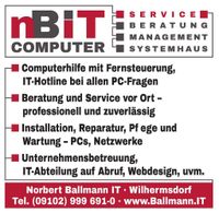 IT-/ Computer-Unterstützung per Hotline/ vor Ort in Wilhermsdorf Bayern - Wilhermsdorf Vorschau