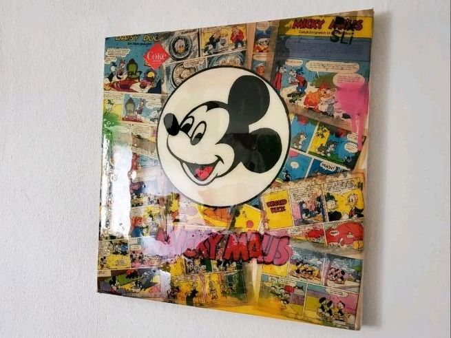 PixSLi original Micky Mouse Siebdruck Bild Pop-Art in Wiesbaden