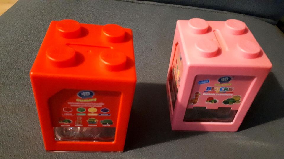 Lego Blocks 4D Gummy, Fruchtkaubonbons, Spardose in Saarbrücken