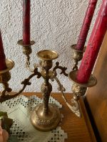 Antik grosser massiv Messing Kerzenleuchter +Deko+ Kerzen Nordrhein-Westfalen - Elsdorf Vorschau