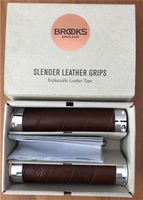 Brooks Slender Leather Grips / Fahrrad Griffe Nordrhein-Westfalen - Neuss Vorschau